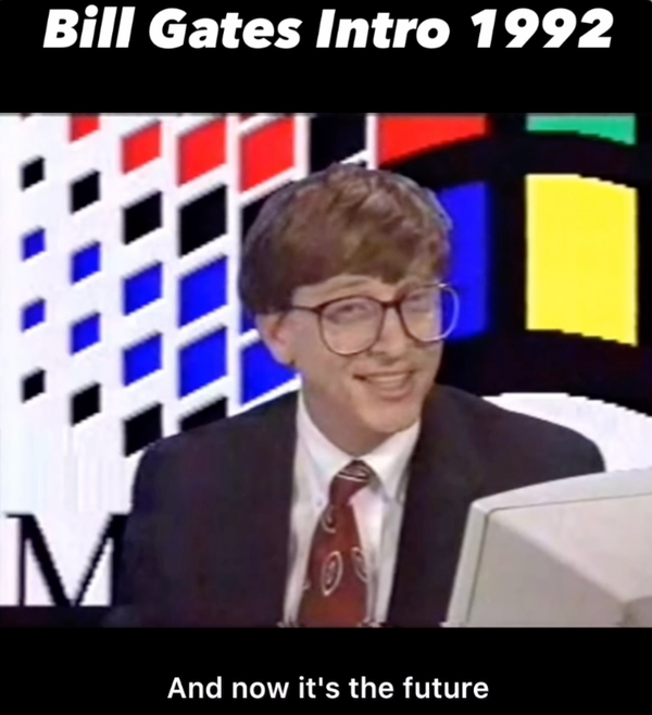Bill Gates pitch in 1992